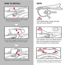 Load image into Gallery viewer, Adjustable Dashboard Mount Clip