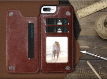 Load image into Gallery viewer, Leather Case With Multi Card Holder