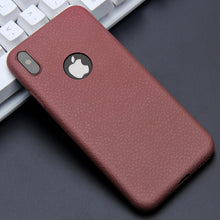 Load image into Gallery viewer, Leather Skin Soft Silicone Case