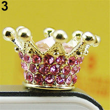 Load image into Gallery viewer, Fashion Rhinestone Crown Dust Plug