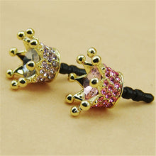 Load image into Gallery viewer, Fashion Rhinestone Crown Dust Plug