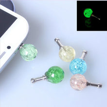 Load image into Gallery viewer, Colorful Rhinestone Luminous Dust Plug