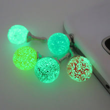 Load image into Gallery viewer, Colorful Rhinestone Luminous Dust Plug