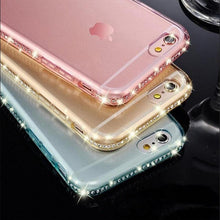 Load image into Gallery viewer, Diamond Bling Transparent Phone Case