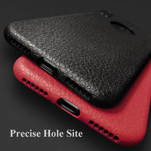 Load image into Gallery viewer, Leather Skin Soft Silicone Case